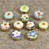 Cloisonne Beads Flat Round handmade Approx 1.5mm Sold By Bag