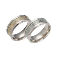 Prst prsten z nerezové oceli, Nerez, á, unisex & různé velikosti pro výběr & lupínkovým, více barev na výběr, Prodáno By PC