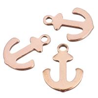 Stainless Steel Pendants Anchor rose gold color plated Sold By Lot