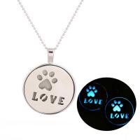 Zinc Alloy Flat Round Pendants plated for woman & luminated nickel lead & cadmium free Approx 3-5mm Sold By PC