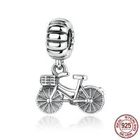 Thailand Sterling Silver European Pendant Bike for woman & without troll Approx 4.5-5mm Sold By PC