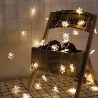 Plastic LED Christmas Light Snowflake Sold By PC