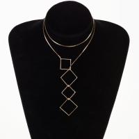 Zinklegierung Pullover Halskette, mit Eisenkette, goldfarben plattiert, Schlangekette & für Frau, frei von Blei & Kadmium, 87mm, verkauft per ca. 23.5 ZollInch Strang
