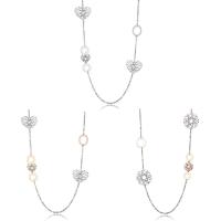 Zinek svetr řetěz náhrdelník, s železný řetěz, s 5cm extender řetězce, oválný řetězu & různé styly pro výběr & pro ženy, olovo a kadmium zdarma, 52mm, Prodáno za Cca 39 inch Strand