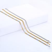 Stainless Steel Chain Necklace plated box chain & for man 4mm Sold Per Approx 21.6 Inch Strand