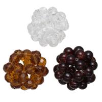 Kristal Bal Cluster Bead, gemengd, 34mm, 5pC's/Lot, Verkocht door Lot
