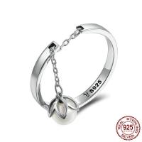 タイ スターリング銀の指環, タイ銀, とともに シェルパール, 異なるサイズの選択 & 女性用, 6x6mm, 売り手 パソコン