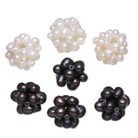Ball Cluster Tenyésztett gyöngy Gyöngyök, Édesvízi gyöngy, több színt a választás, 12-20mm, Lyuk:Kb 2mm, Által értékesített PC