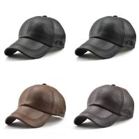 PU Leather Baseball Cap for man 56-60cm 7.5cm 12cm Sold By PC