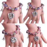 Women Watch Bracelet Zinc Alloy with Lampwork & Glass plated & for woman 26mm Sold By Strand