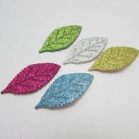 Hair Accessories DIY Findings Cotton with Plastic Sequin Leaf for children & colorful powder Sold By Lot