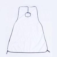 Polyester Taffeta Beard Shave Apron with Polyester Pongee hair stick free & easy cleaning & antistatic & waterproof white Sold By PC