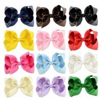 Grosgrain Ribbon Children Hair Accessories with Iron Bowknot for children 100mm Sold By Lot
