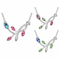 CRYSTALLIZED™ Element Crystal Necklace Brass with CRYSTALLIZED™ with 5cm extender chain Flower platinum plated oval chain & for woman & faceted nickel lead & cadmium free Sold Per Approx 15.5 Inch Strand