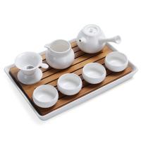 Porcelain Tea Set Tea Tray & teapot & tea cup with Bamboo Sold By Set