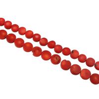 Natural Coral Beads Flat Round  Approx 1mm Sold Per Approx 15.7 Inch Strand