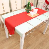 Non-woven Fabrics Table Runner, Christmas jewelry, 176x34cm, 2PCs/Bag, Sold By Bag