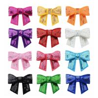 Hair Accessories DIY Findings Nylon with Plastic Sequin Bowknot for children Sold By Lot
