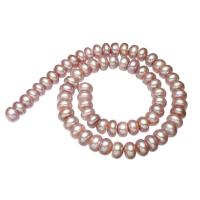 Bulvių išauginti gėlavandenių perlų karoliukai, Gėlo vandens perlų, Bulvė, natūralus, purpurinis, 9-10mm, Skylė:Apytiksliai 0.8mm, Parduota už Apytiksliai 15 Inch Strand