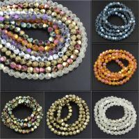 Round Crystal Beads & faceted & frosted Sold By Strand