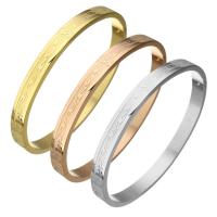 Stainless Steel Bangle plated Unisex 6mm Inner Approx Sold By PC