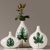 Porcelana Vaso, tres piezas, verde, 175mm, 320mm, 230mm, Vendido por Set