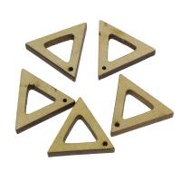 Colgantes de madera, Triángulo, 30x25x15mm, agujero:aproximado 1.5mm, 100PCs/Bolsa, Vendido por Bolsa