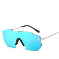 Fashion zonnebril, Zinc Alloy, met PC plastic lens, plated, anti ultraviolet & uniseks, meer kleuren voor de keuze, lood en cadmium vrij, 144x51x138mm, Verkocht door PC
