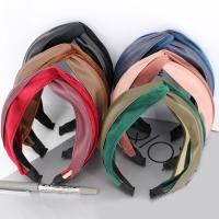 Hair Bands Velour with PU Leather & Plastic for woman 70mm Sold By PC