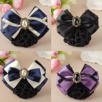 Mixed Hair Accessories Polyester with Crystal & Plastic Pearl & Iron & Zinc Alloy plated & for woman & faceted & with rhinestone nickel lead & cadmium free Sold By PC