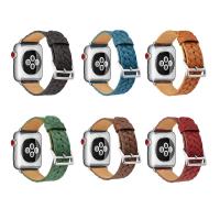 Nahka Watch Band, kanssa Ruostumaton teräs, erikokoisia valinnalle, enemmän värejä valinta, Pituus N. 6.5-8 tuuma, Myymät PC