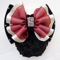 Polyester Hair Jewelry Flower with Lace & Velveteen & Iron iron-on & for woman Sold By PC