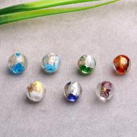 Ručno lampwork perle, Krug, ručno izrađen, Slučajna boja, 12x12mm, Rupa:Približno 2mm, Prodano By PC