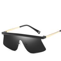 Fashion zonnebril, Zinc Alloy, met PC plastic lens, plated, anti ultraviolet & uniseks, meer kleuren voor de keuze, lood en cadmium vrij, 137x44x145mm, Verkocht door PC