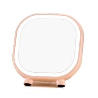 Plastic Cosmetic Mirror, ABS Plastic, with Glass, Rectangle, with USB interface & with wireless bluetooth speaker & LED, more colors for choice, 165x175x53mm, Sold By PC