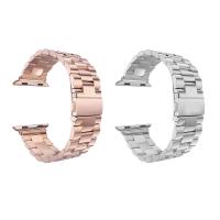 acier inoxydable bracelet de montre, Placage, pour montre apple & unisexe & normes différentes pour le choix, plus de couleurs à choisir, Longueur Environ 8.5 pouce, Vendu par PC