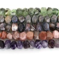 Perles de pierres précieuses mixtes, pierre gemme, naturel & différents matériaux pour le choix & facettes, 10-15x15-30x10-15mm, Trou:Environ 1.5mm, Environ 29-31PC/brin, Vendu par Environ 15 pouce brin