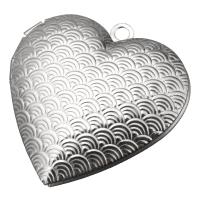 Stainless Steel Locket Pendant Heart original color Approx 2mm Inner Approx Sold By Lot