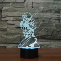 Night Led Light Beside 3D Lamp  ABS Plastic with Acrylic Cartoon with USB interface & change color automaticly Sold By Set