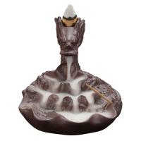 Backflow Incense Burner Purple Clay Dragon Sold By PC