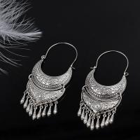 Zinc Alloy Drop Earrings iron earring hook plated for woman lead & cadmium free Sold By Pair