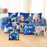 Cushion Cover Velveteen Square printing with LED light Sold By PC