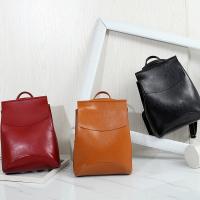 Cuero de PU mochila, con Poliéster, Estilo coreano & para mujer, más colores para la opción, 350x280x130mm, Vendido por UD