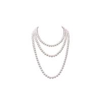 Natural Freshwater Pearl Necklace Potato & for woman white 8-9mm Sold By Strand