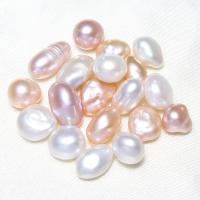Słodkowodne hodowlane perły - koraliki, Perła słodkowodna hodowlana, Naturalne, bez otworu, dostępnych więcej kolorów, 9-10mm, sprzedane przez PC
