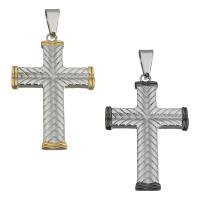 Nehrđajućeg čelika križa Privjesci, Nehrđajući čelik, pozlaćen, različite veličine za izbor & za žene, Rupa:Približno 4.5x9mm, Prodano By PC