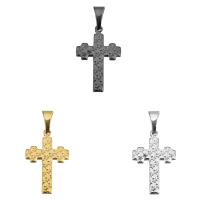 Stainless Steel Cross Pendants plated with star pattern & for woman Approx Sold By PC