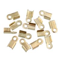 Iron Cord Tips gold color plated lead & cadmium free Sold By Bag