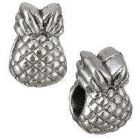 Zinc Alloy European Beads Pineapple antique silver color plated without troll nickel lead & cadmium free Approx 4.5mm Sold By Lot