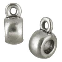 Zinc Alloy Bail Beads antique silver color plated nickel lead & cadmium free Approx 1mm 3mm Sold By Lot